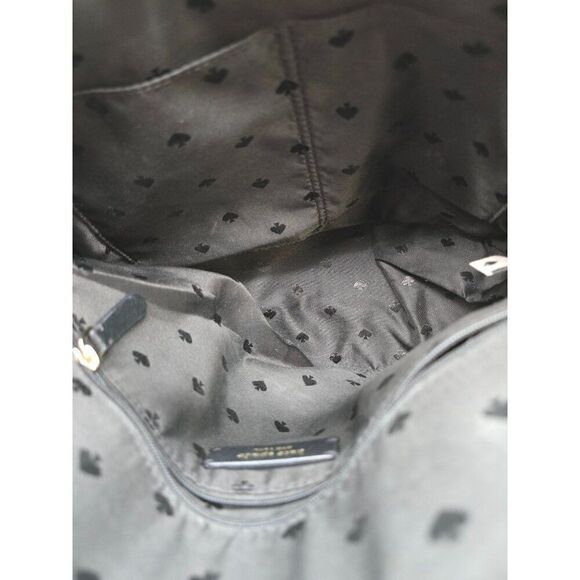 Kate Spade Black Leather Handbag - Zip Closure & Dual Handles - Picture 5 of 8